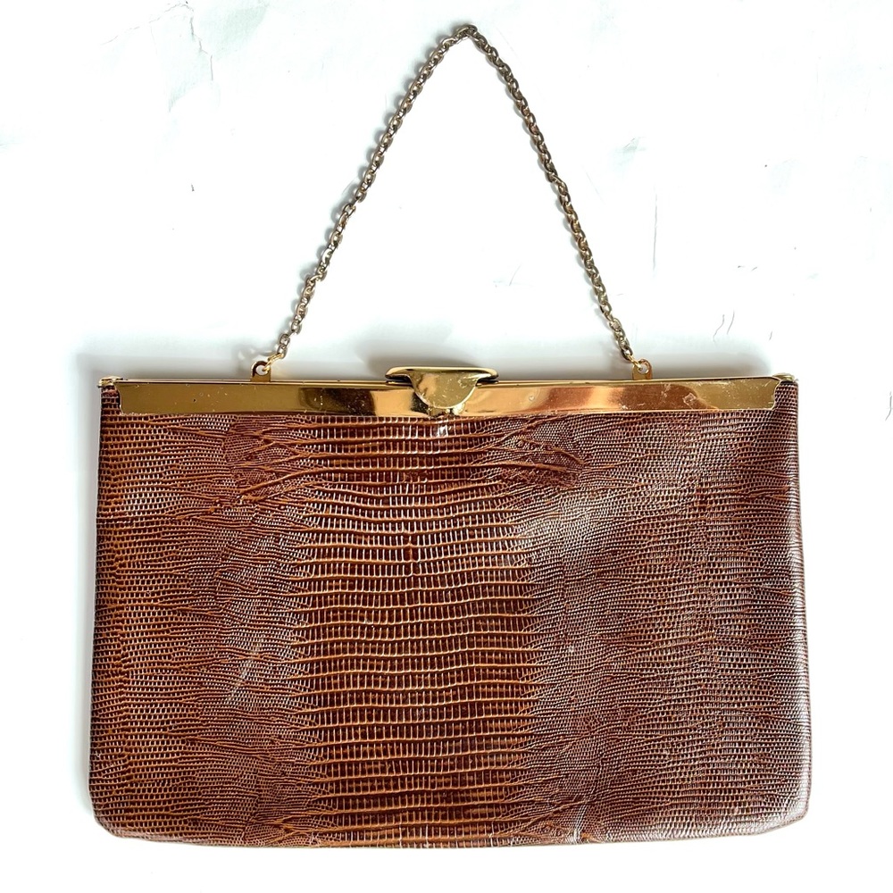 Etra Brown Vintage Clutch.